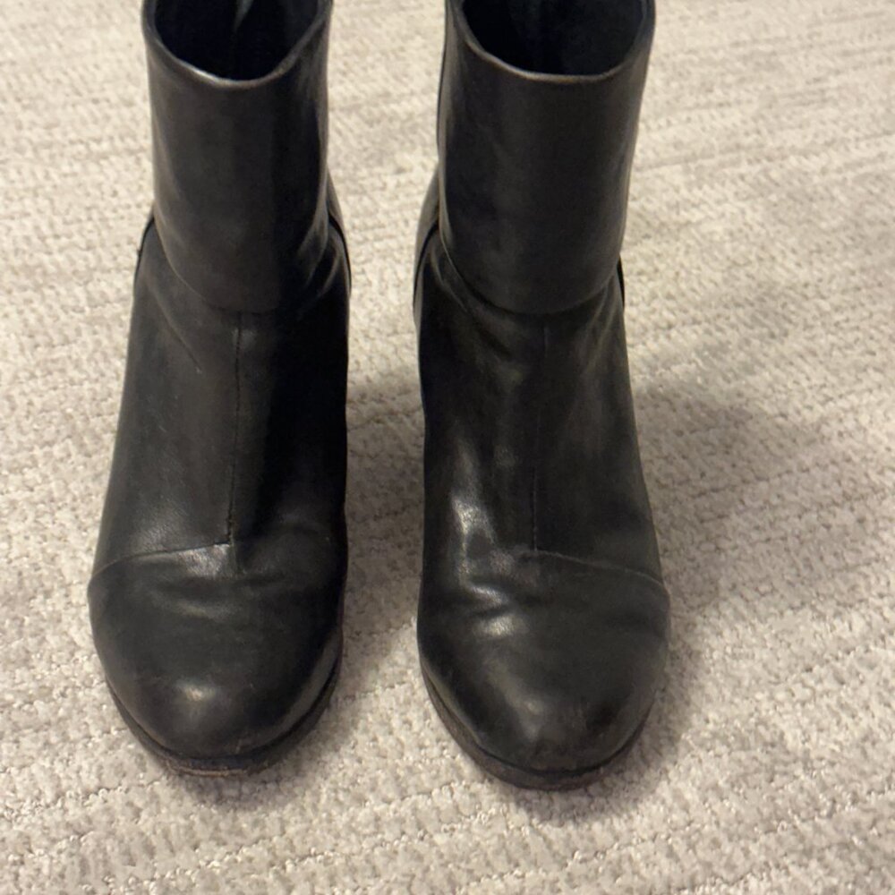 Rag & Bone Classic Newbury Black Ankle Leather Bootie